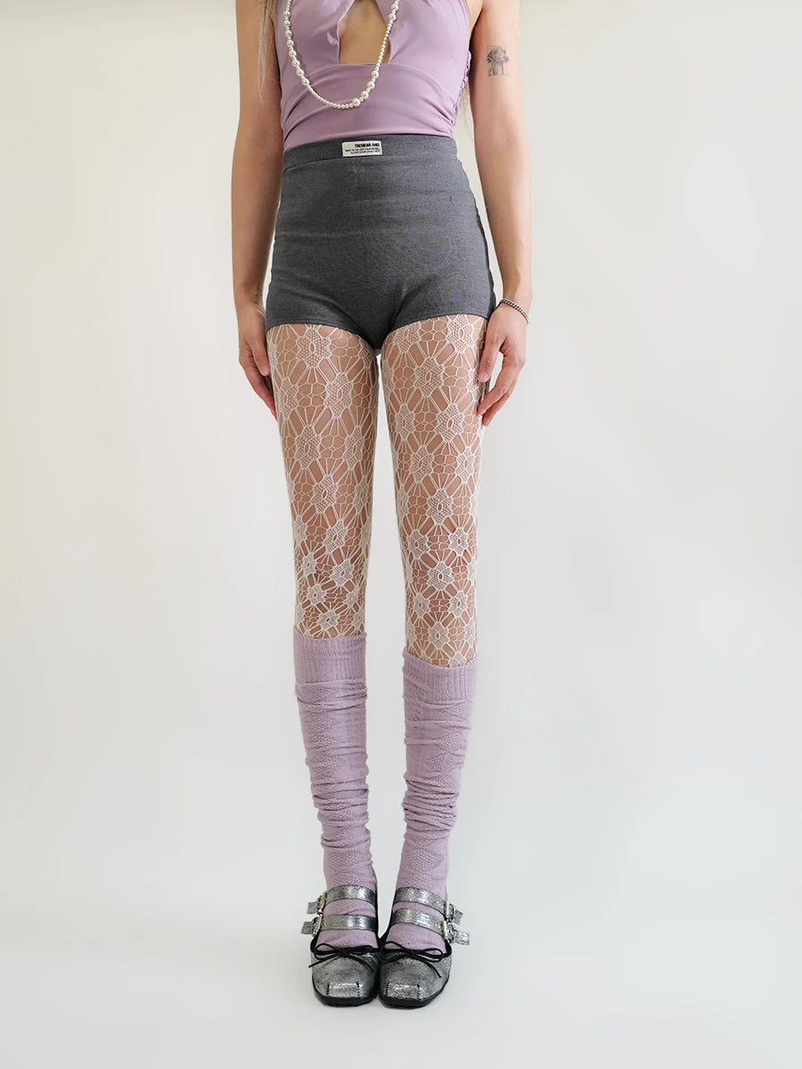 Sweet Sakura Lace Fish Net Stockings Pantyhose