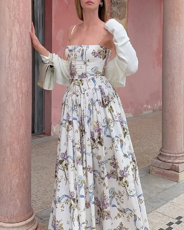 Olivietta's Floral Print Midi Sundress