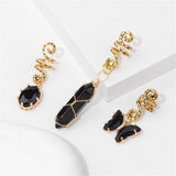 Crystal Braid Jewellery Hair Clips 3pcs/Set Natural Stones