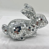 Disco Rabbit Mirror Ball Statue