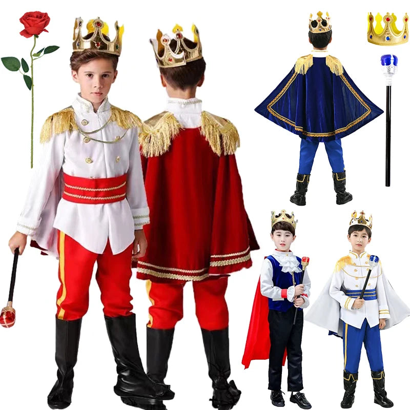 Boy King Prince Halloween Kids Cosplay Costume Sets