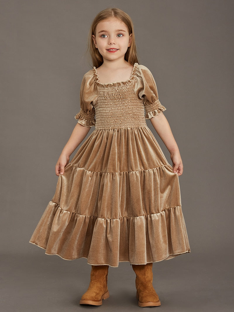 Girls Velvet Photoshoot Dresses