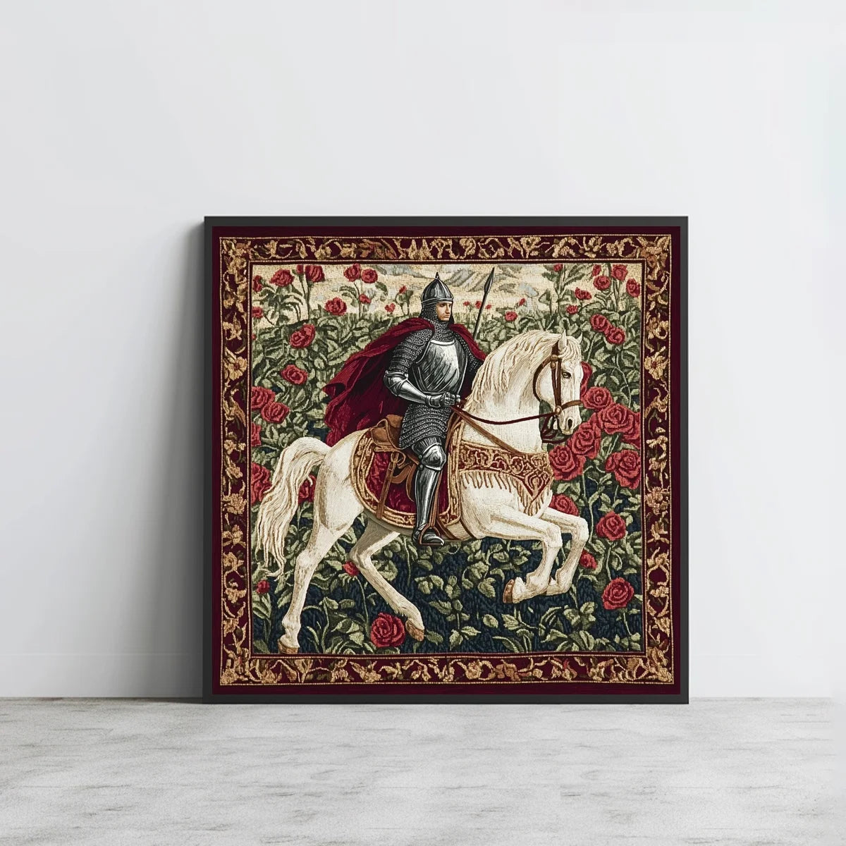 Knight and Horse 50X50CM DIY Cross Stitch Kit 11CT/14CT Full Embroidery Wall Hanging Decoration
