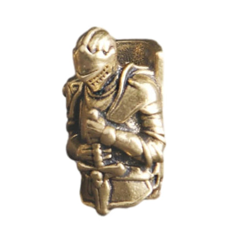 Knights Paracord Beads Brass Charm Dreadlock Beard Bead