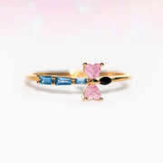 Sweet and Dainty Colourful Zircon Rings Gift Idea