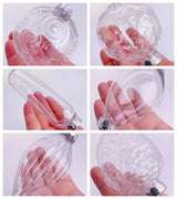 Six Shatterproof Transparent Christmas Decoration Bauble Ball Ornaments 80mm