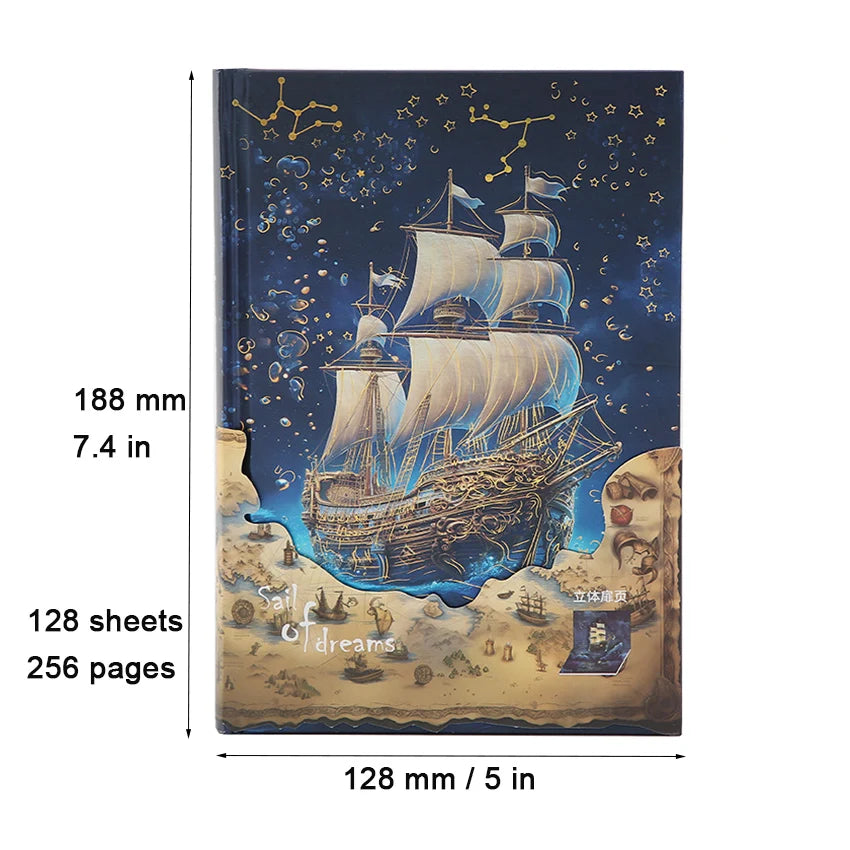 Sail of Dreams Dream Journal Hardcover Notebook Full-colour Illustrations