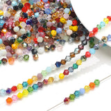 3/4/6mm Rainbow Austria Bicone Crystal Beads AB Colour Faceted Glass Beads for DIY Jewellery Making