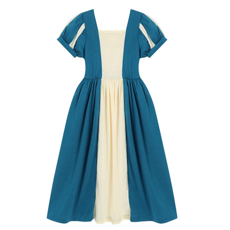 Soft Princess Dress for Girls Kids Halloween Cosplay Belle Cinderella Aurora Melinda Snow White Costume