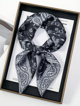 Paisley Print Scarf Square Bandana Neckerchief Hair Ribbon Headband Hair Accessories