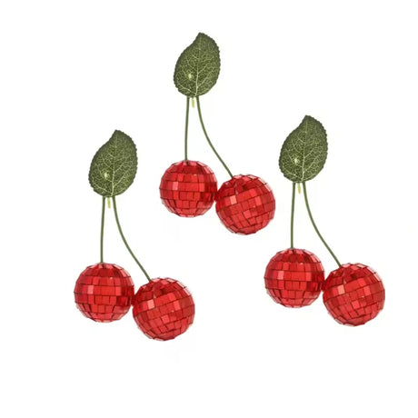 Cherry Disco Mirror Balls Home Decor