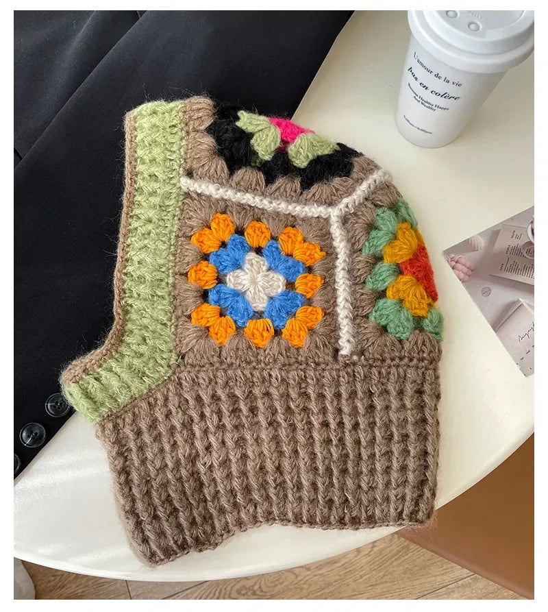 Handmade Crochet Balaclava Hoodie Hats