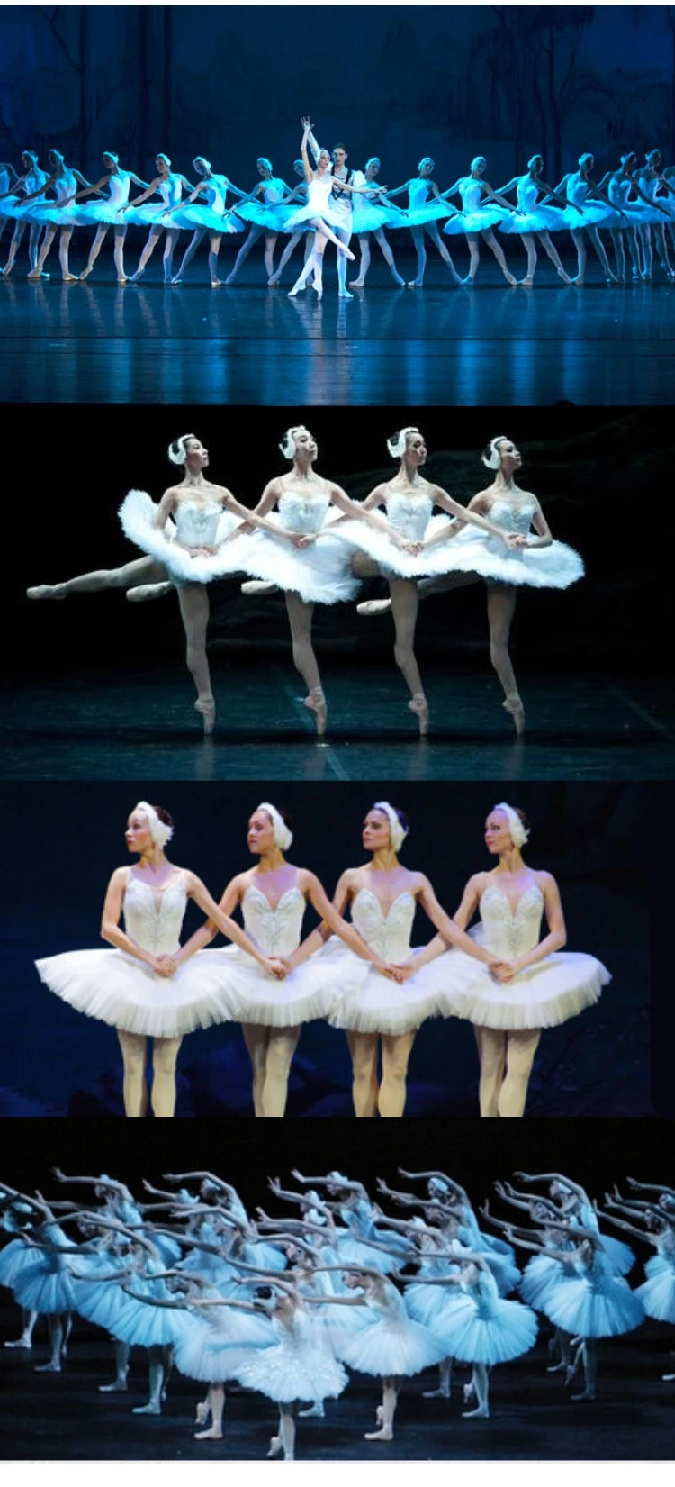 Ballet Swan Lake Headwear White Black Feather Headband With Crystal Rhinestones Ballerina Headdress