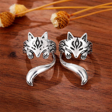Fox Ear Cuffs Non-piercing Clip Earrings