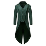 Purple Red Green Black Gothic Tailcoat Jacket Victorian Cosplay Costume Coat