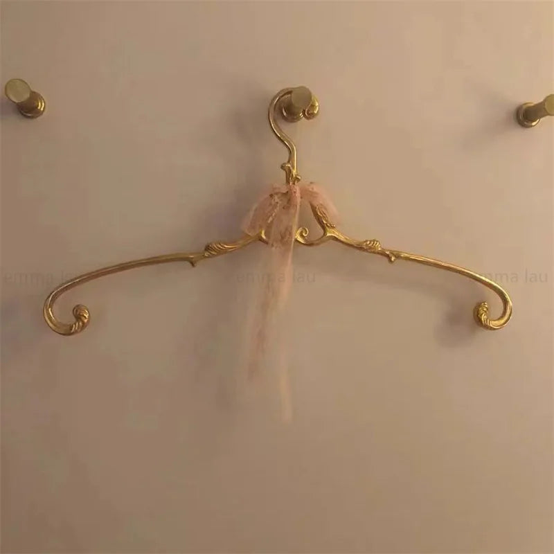 French Palace Style Solid Brass Clothes Hanger