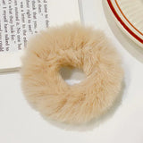 Dopamine Colour Fluffy Scrunchie Hair Bands Ponytail Holder Hair Accessories