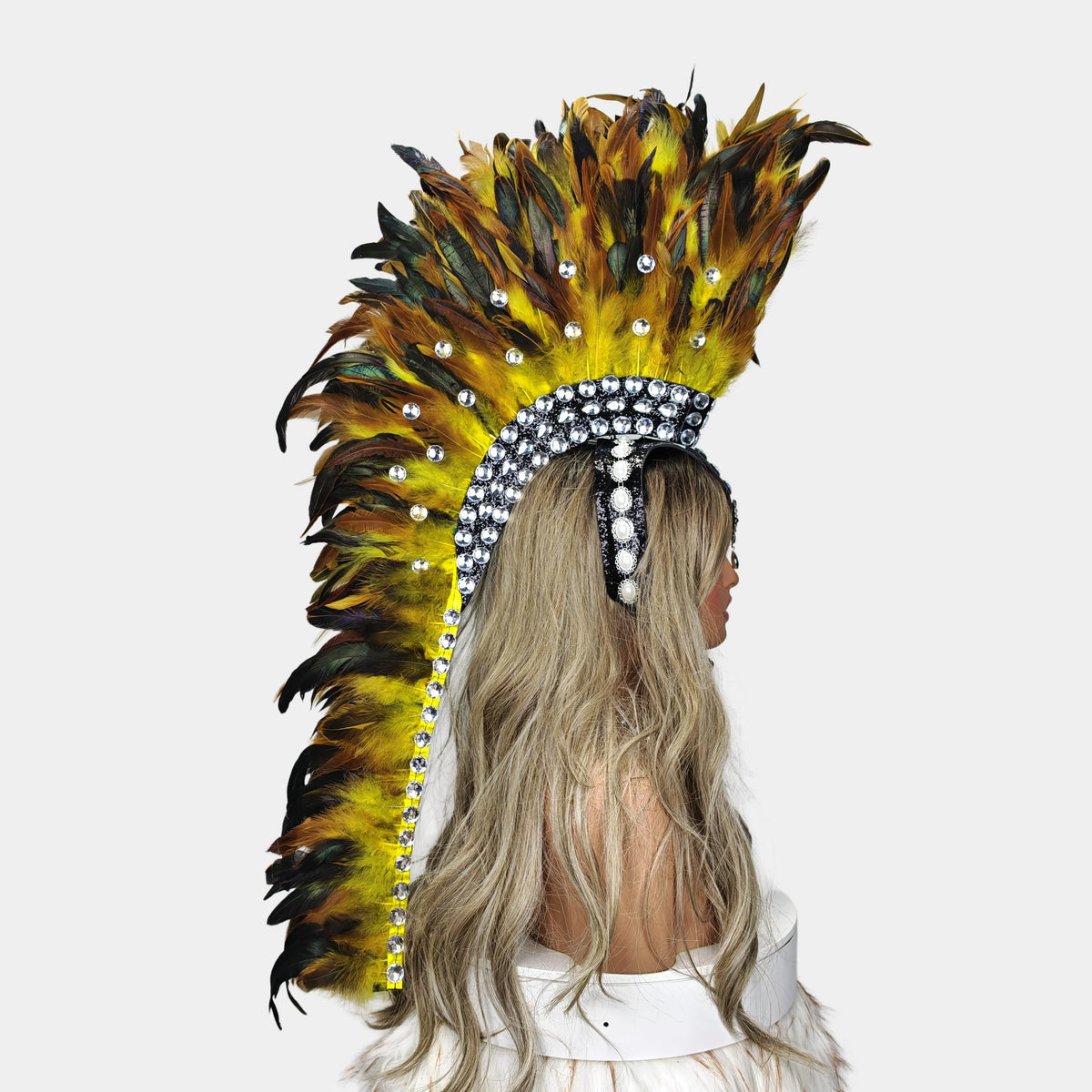 Handcrafted Feather Mohawk Headdresses Carnival Party Costumes