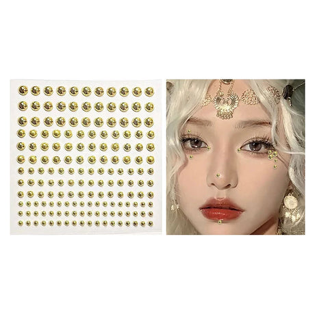 Fake Piercings Face Body Jewellery Stickers Nose Stud Self Adhesive Faux Studs