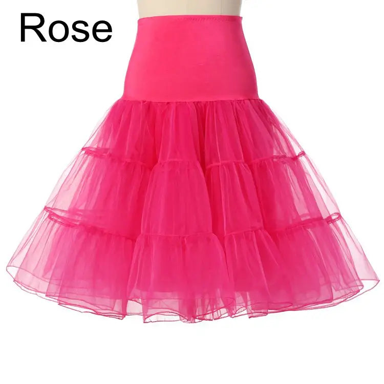 Colourfun Pettiskirts Cosplay Rockabilly Crinoline Underskirt