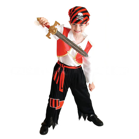 Boys Halloween Cosplay Arabian Indian Prince of Rome Egypt Kids Primitive Pirate Costumes