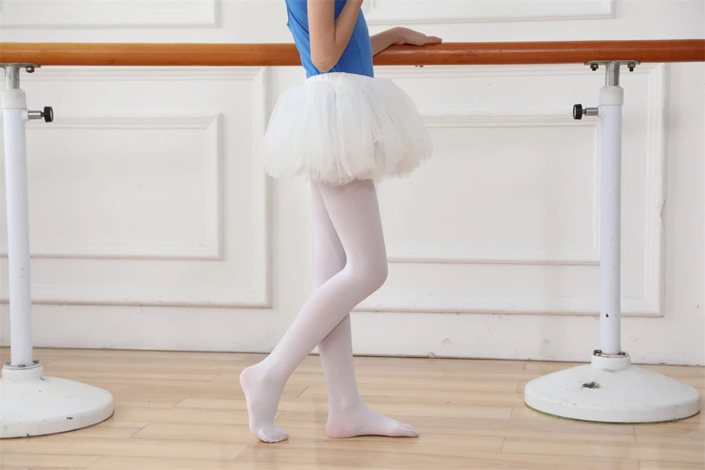 Girls Ballet Dance Tights Candy Colour Velvet Stockings