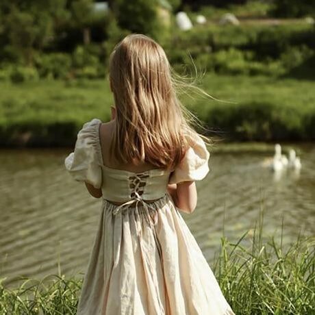 Girl's Cottage Core Dress