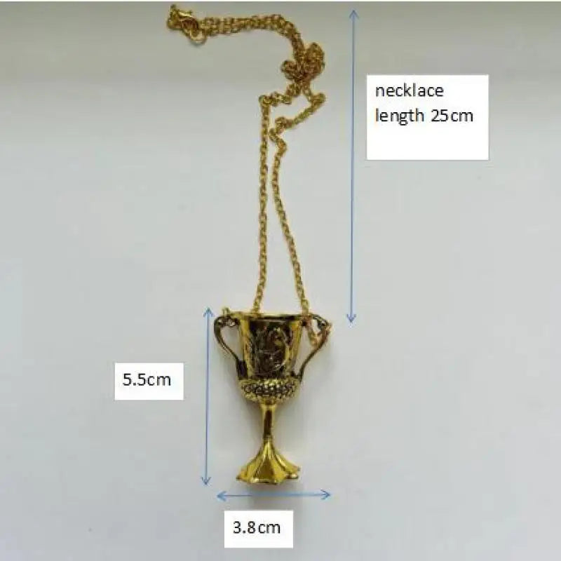 Horcrux Golden Chalice Pendant Necklace with Gift Box