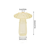 Mushroom Glass Vase Plant Hydroponic Terrarium Vase