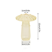 Mushroom Glass Vase Plant Hydroponic Terrarium Vase