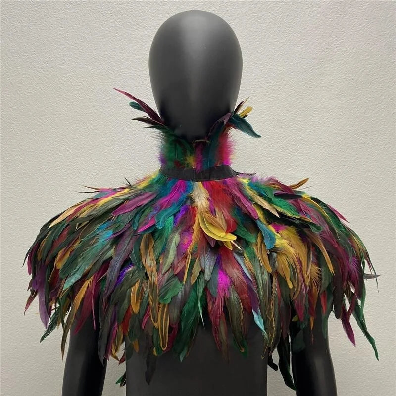 Zippora's Feather Collar Shawl