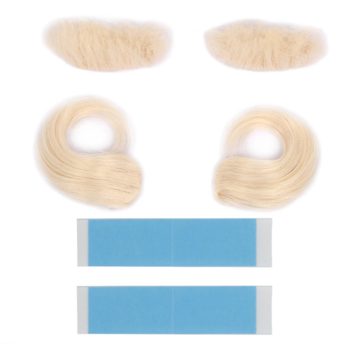 Wizard Santa Claus Long Curly Beard Wigs,Eyebrows Moustache Synthetic Wig Costume Old Men