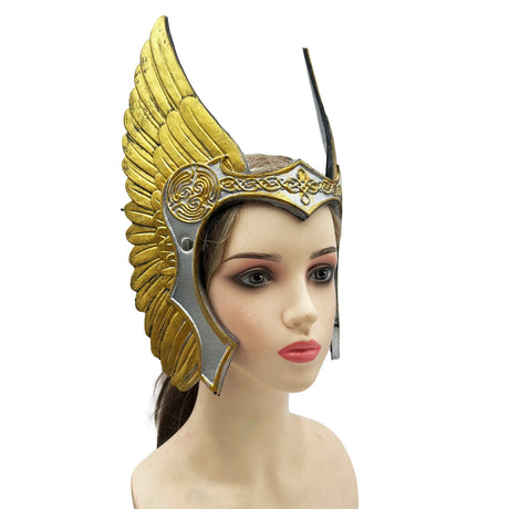 Valkyrja Warriour Helmet Headwear Cosplay Halloween Costume Accessories