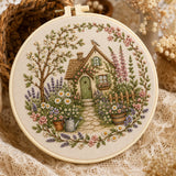 Cottage DIY Embroidery Kit for Beginners