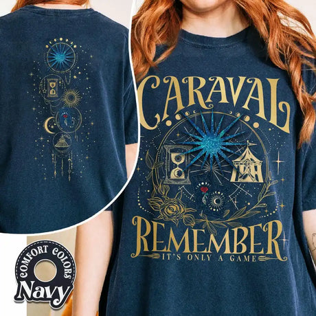 Remember It's Only A Game T-Shirt Caraval Book Lover Cotton Tee