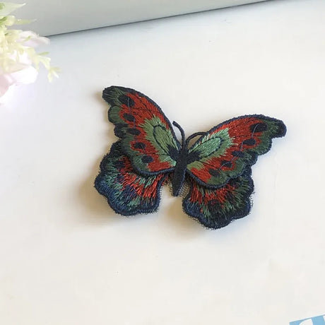 3Pcs Butterfly Embroidered Patches Appliqué Sewing DIY Crafts