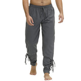 Medieval Pants Viking Costume Pirate Trousers Lace Up Renaissance LARP Cosplay