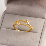 Sweet and Dainty Colourful Zircon Rings Gift Idea