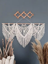 Large Macrame Wall Hanging Tapestry Bohemian Style Handwoven Tapestry For Home Decor Living Room Bedroom Background Decoration