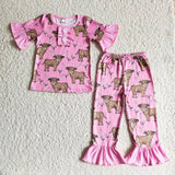 Retro Western Rodeo Horse Children Pyjamas