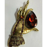 The Ruby Thief Crystal Brooch