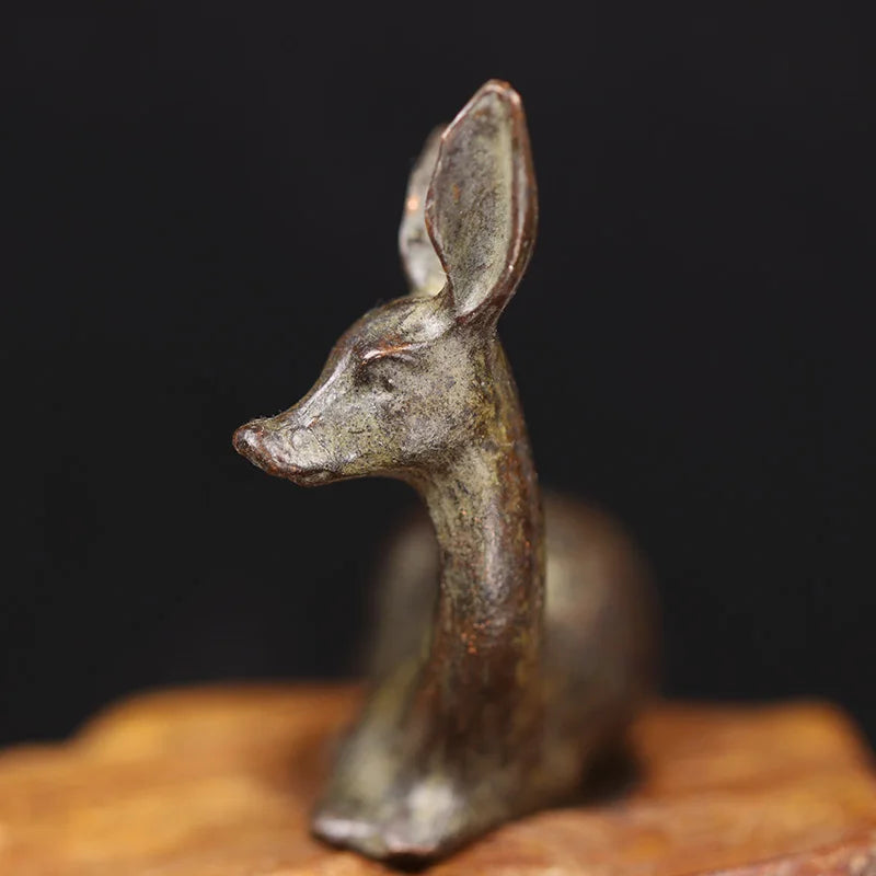 Sitting Deer Tea Pet