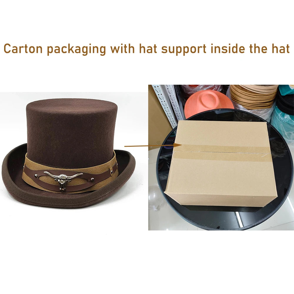 100% Fun 100% Wool Top Hats Green Red Brown Grey Navy Pink Red White Black