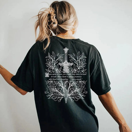 Fireheart Book Club 2 Sided T-Shirt Throne of Glass Book Lovers Tee
