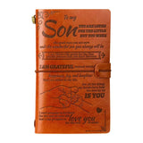 To My Son, Daughter, Grandson, Granddaughter, Wife, Sister, etc, Gift PU Leather  Journal Notebooks