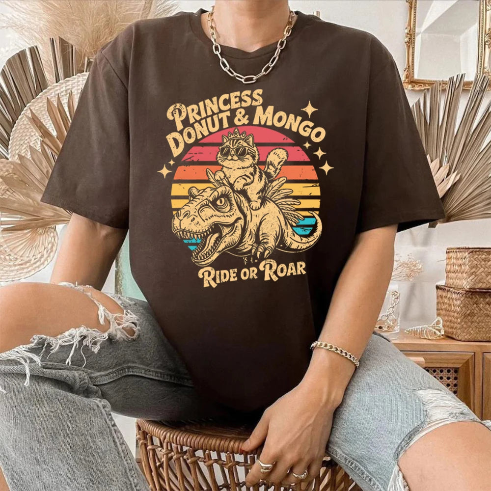 Princess Donut & Mongo T-Shirt Dungeon Crawler Carl Sci-Fi Book Lover Tee