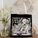 W-Weird G-Girls Club Storage Bags Double-Sided Print Canvas Tote Bag Large Capacity Shopping Bag