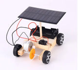 DIY Kids Wooden Solar Car Model Kit Toy Science Experimental Education Games