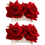 Large Flower Hair Clips Rose Fascinators