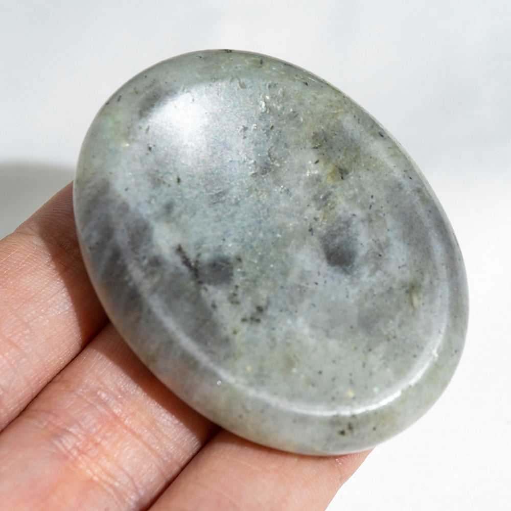 Thumb Pad Worry Stones Crystal Healing Seven Chakra Stones
